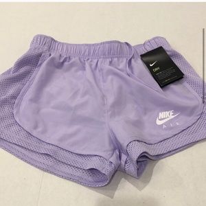 NWT nike dri fit lavender running shorts